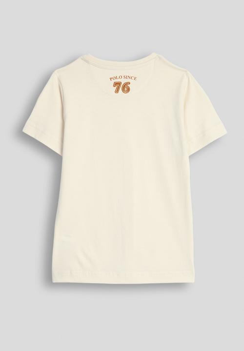 POLO - Girls Cara Raglan Ss Tee - Light Stone