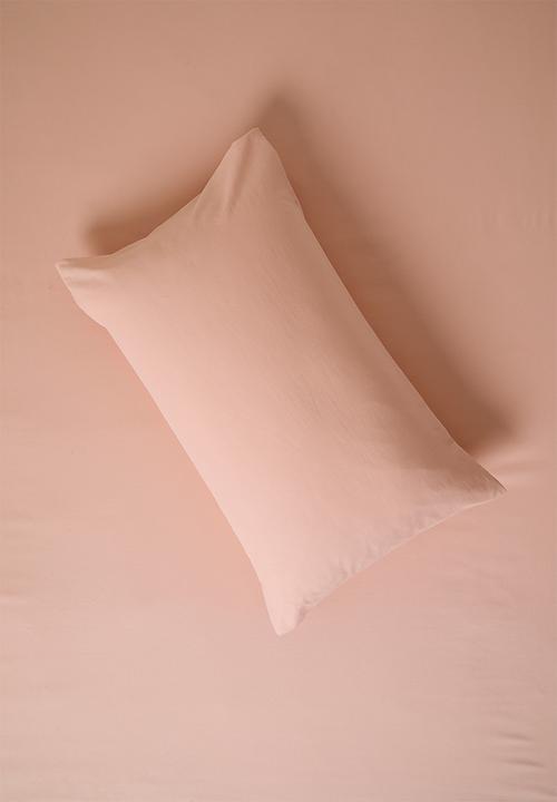 Sixth Floor - Recycled microfibre standard pillowcase set - Soft Pink