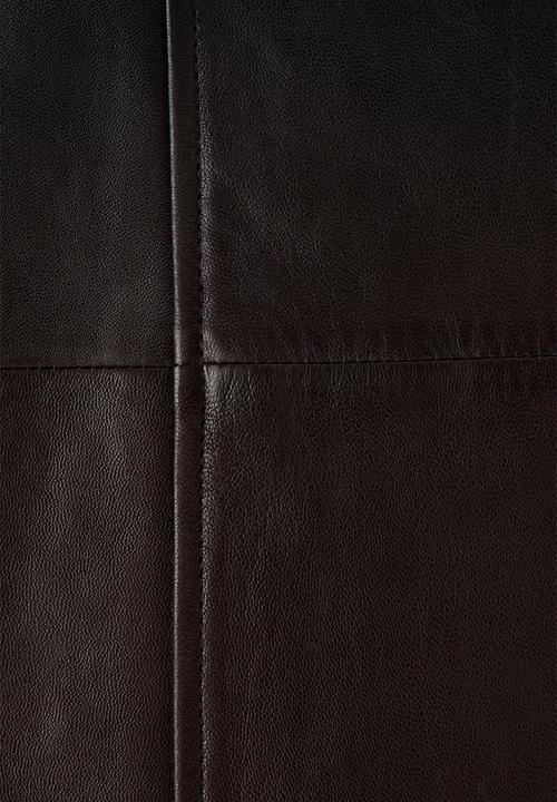 H&M - ELIE SAAB H&M: Leather midi skirt - black/brown - 1349628001