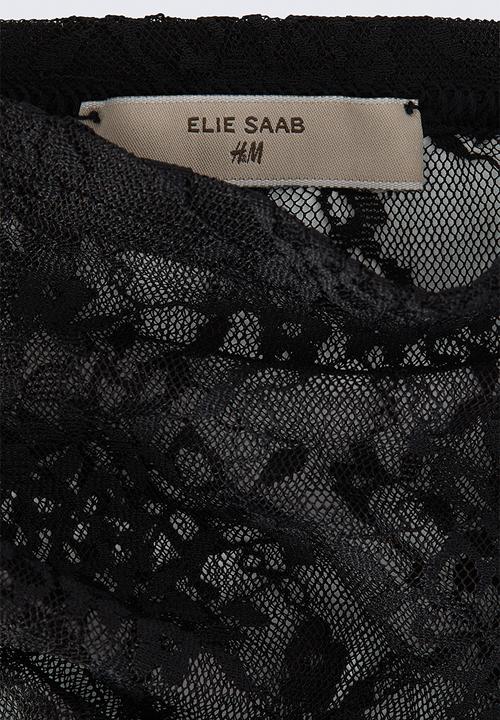H&M - ELIE SAAB H&M: Embellished lace gloves - black - 1354043001