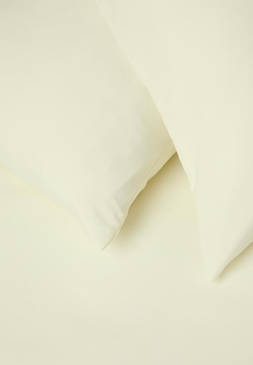 Sixth Floor - Recycled microfibre standard pillowcase set - Milk
