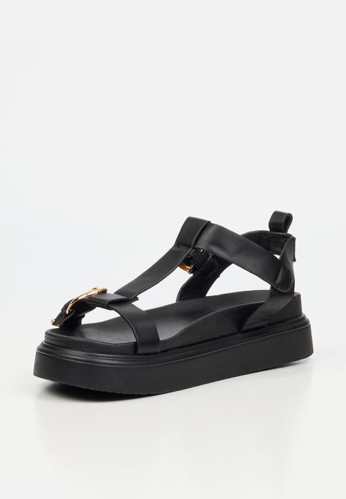 Rock & Co - Absolut 16 t-bar chunky sandal - black