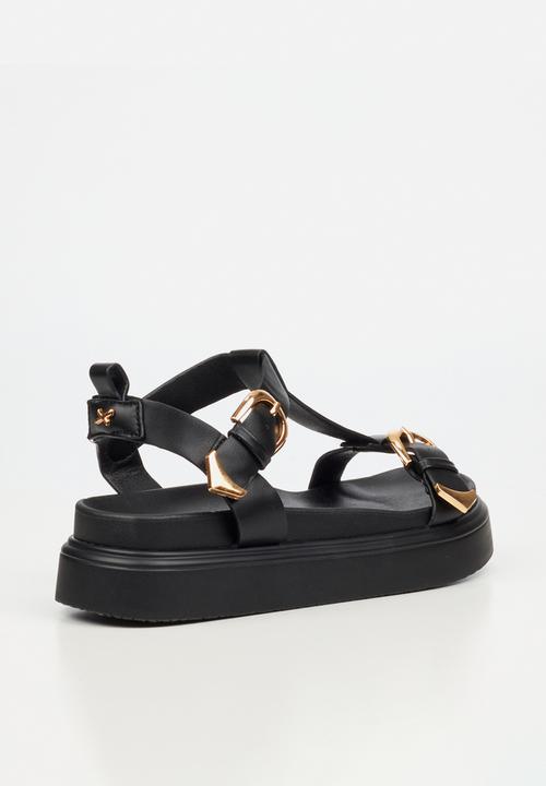 Rock & Co - Absolut 16 t-bar chunky sandal - black