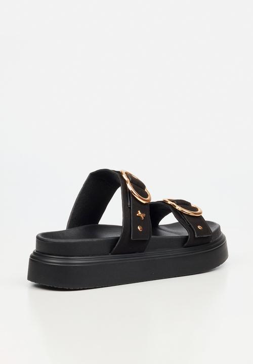 Rock & Co - Absolut 17 double strap chunky sandal - black