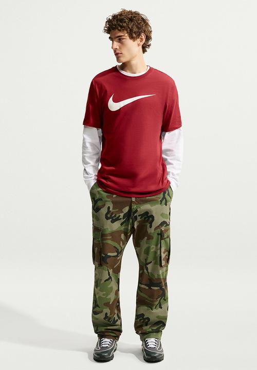 Nike - Nsw Swoosh Tee - Tough Red/White
