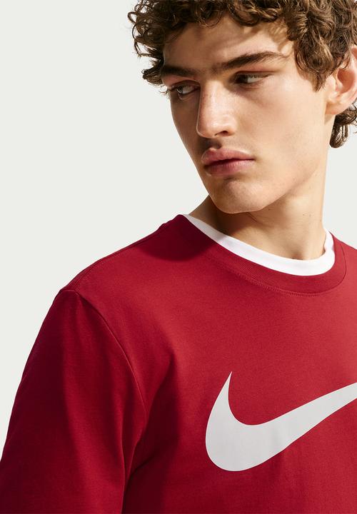 Nike - Nsw Swoosh Tee - Tough Red/White