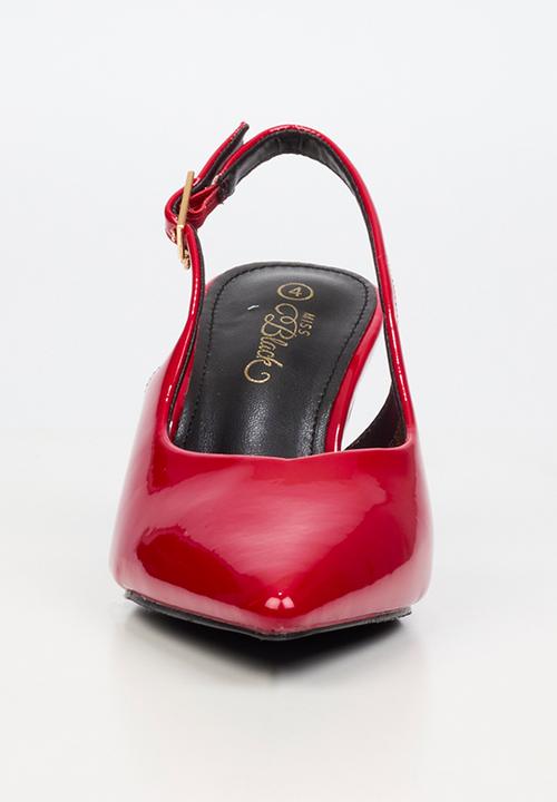 Miss Black - Elvera 1 classic slingback heel - red