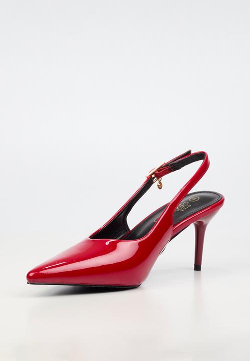 Miss Black - Elvera 1 classic slingback heel - red