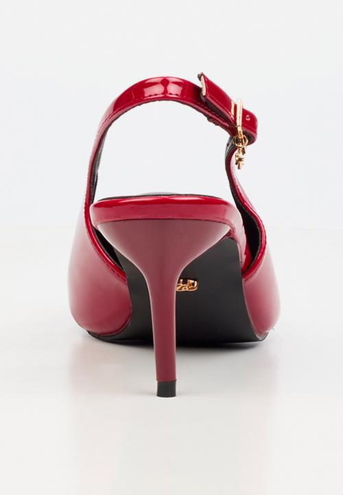 Miss Black - Elvera 1 classic slingback heel - red
