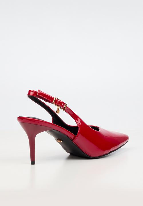 Miss Black - Elvera 1 classic slingback heel - red