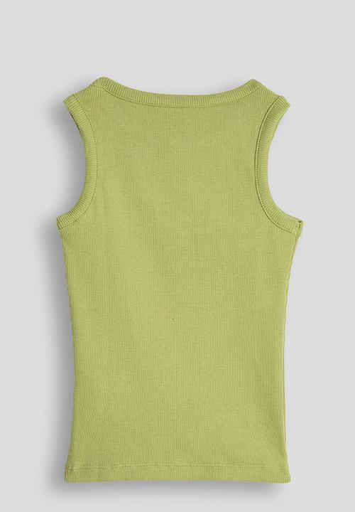 POLO - Girls Anele Rib Tank Top - Green