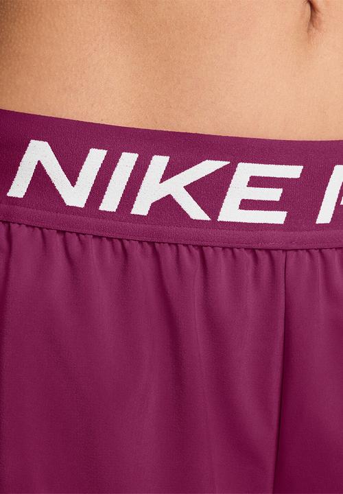 Nike - W Nk Pro Dri-Fit Mid-Rise Brief-Lined 3"Woven Shorts - Trueberry/White