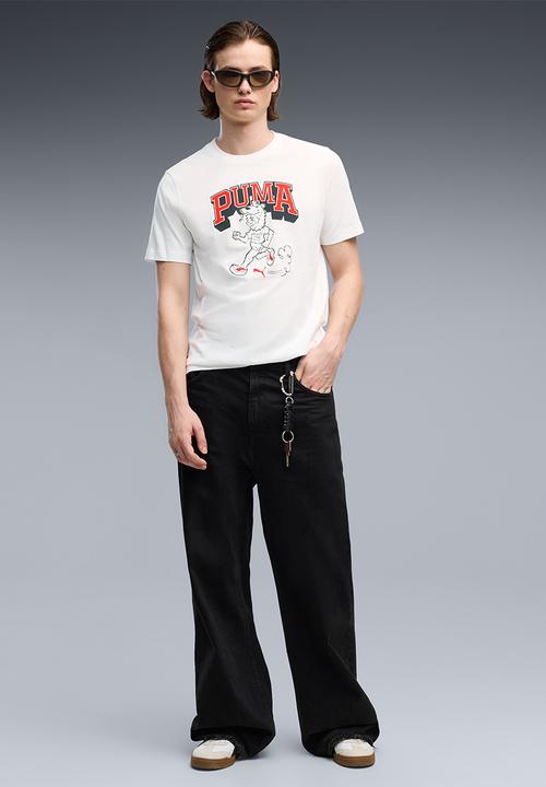 PUMA - Graphic Varsity T-shirt - White