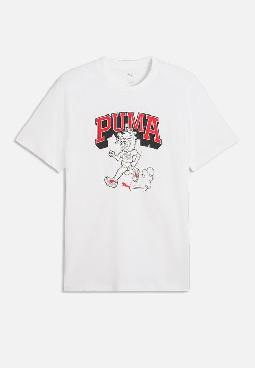 PUMA - Graphic Varsity T-shirt - White