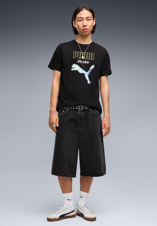 PUMA - Graphic Cyber Branded T-shirt - Black