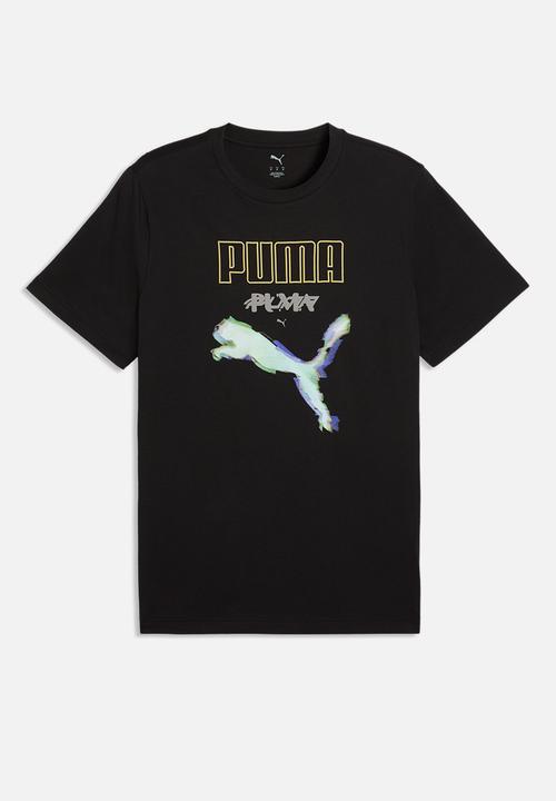 PUMA - Graphic Cyber Branded T-shirt - Black