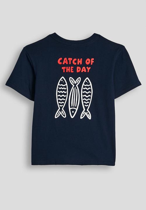 Pop Candy - Slogan drop shoulder tee - navy