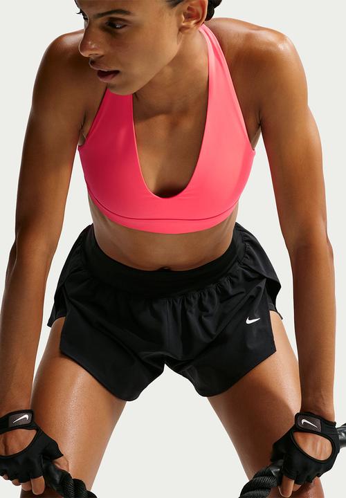 Nike - W Nk Indy Strappy Light-Support Padded Sports Bra - Lasercrimson/Black
