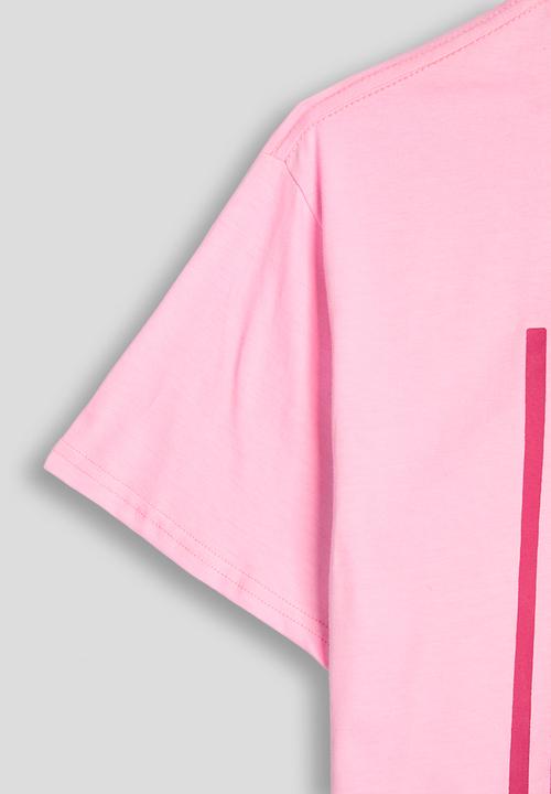 Pop Candy - Lobster graphic drop shoulder tee - pink