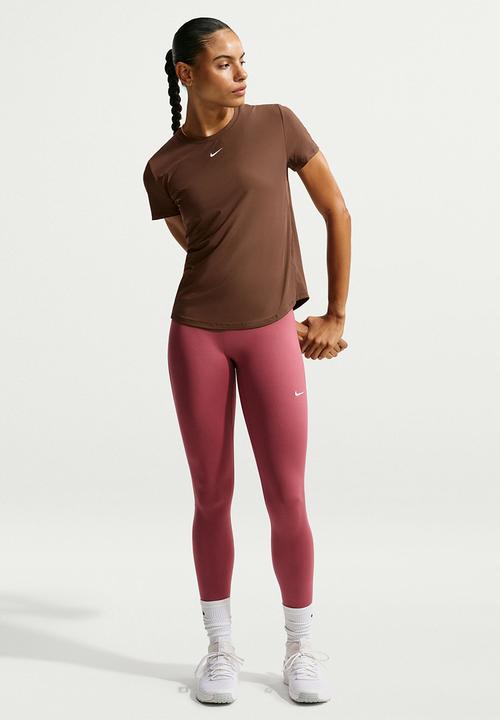Nike - W Nk One Classic Dri-Fit Short-Sleeve Top - Cacaowow/White