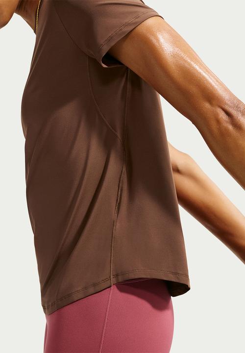 Nike - W Nk One Classic Dri-Fit Short-Sleeve Top - Cacaowow/White