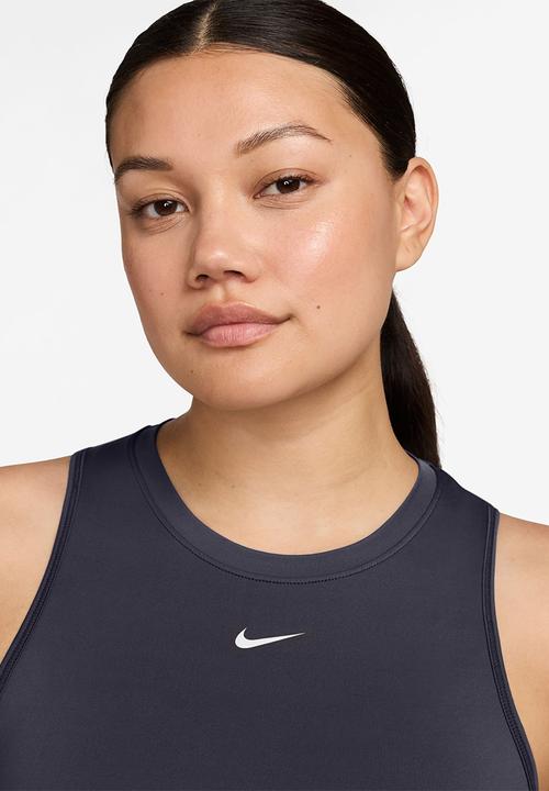 Nike - W Nk Classic Dri-Fit Tank Top - Gridiron/White