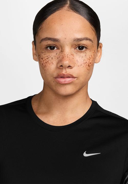 Nike - W Nk Swift Flash Dri-Fit Short-Sleeve Running Top - Black/Anthracite/Reflectivesilv