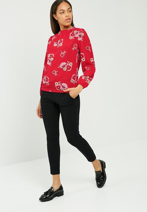 dailyfriday - Floral keyhole blouse