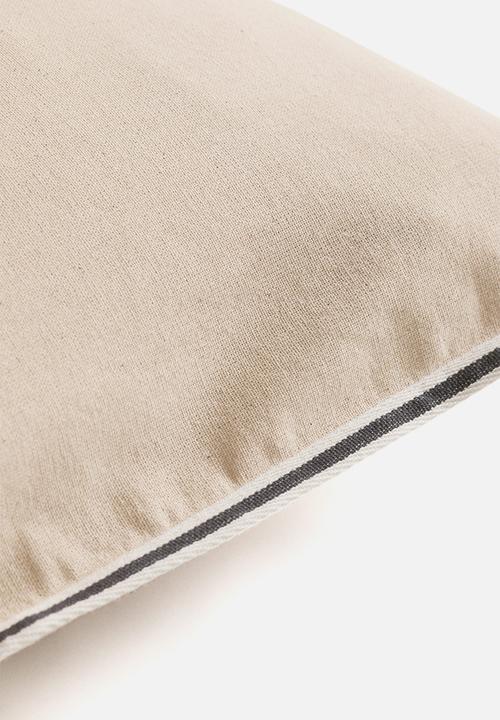 H&M - Cotton canvas cushion cover - light beige