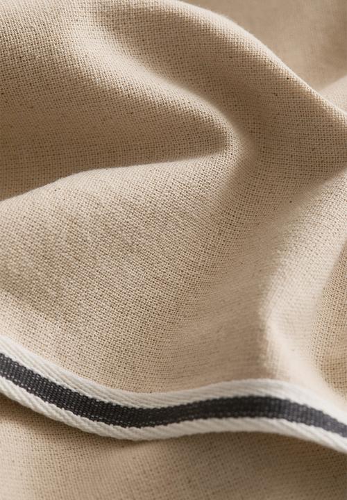 H&M - Cotton canvas cushion cover - light beige