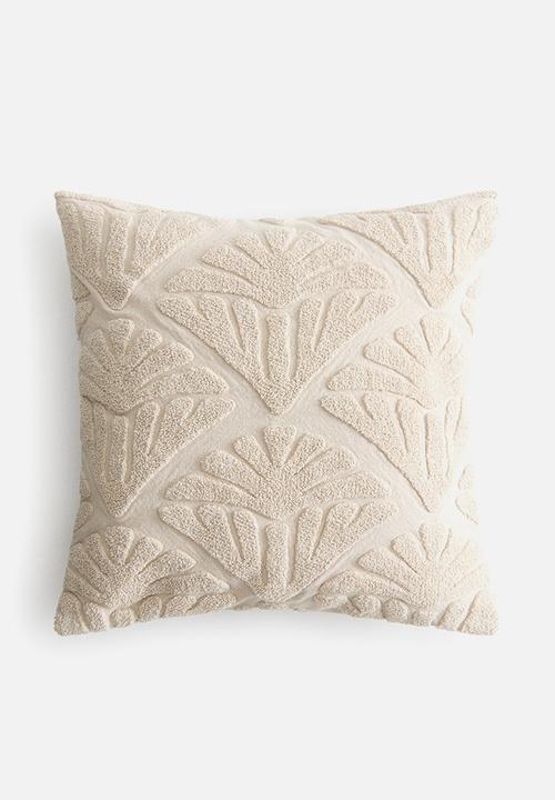 H&M - Tufted-motif cushion cover - light beige