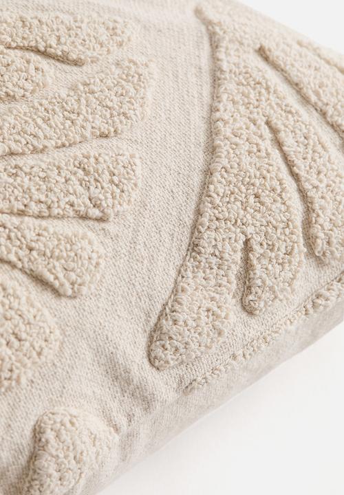 H&M - Tufted-motif cushion cover - light beige
