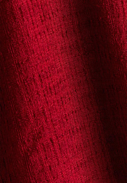 H&M - Flared-skirt collared dress - red