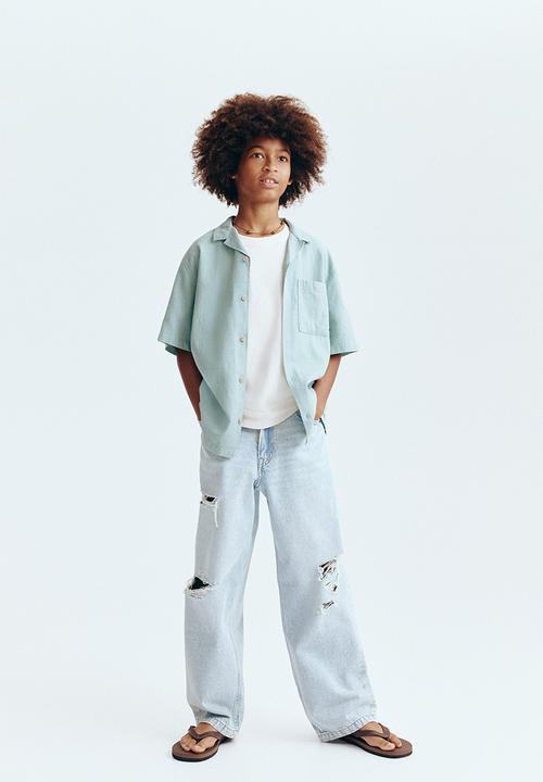 H&M - Baggy fit jeans - light denim blue