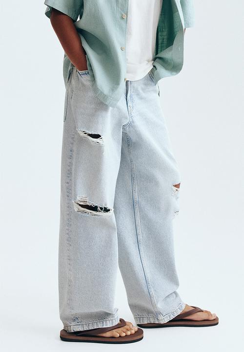 H&M - Baggy fit jeans - light denim blue