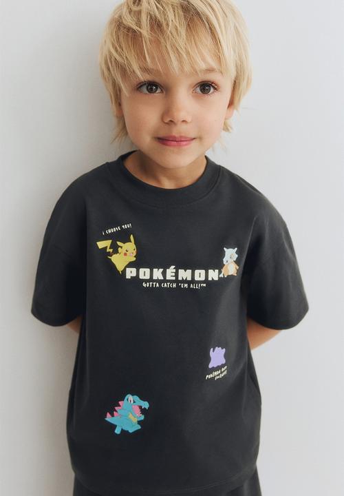 H&M - 2-Piece printed set - black/pokemon