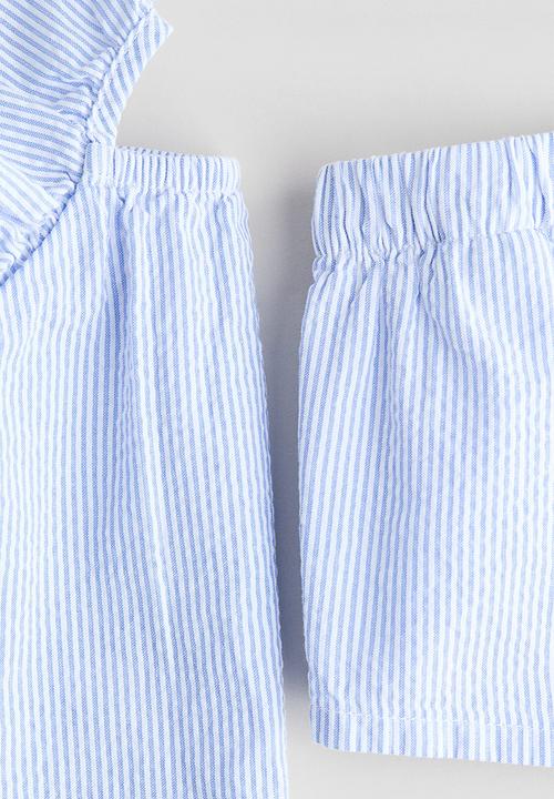 H&M - 2-Piece set - light blue/white striped