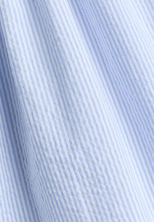 H&M - Smocked strappy dress - white/blue striped