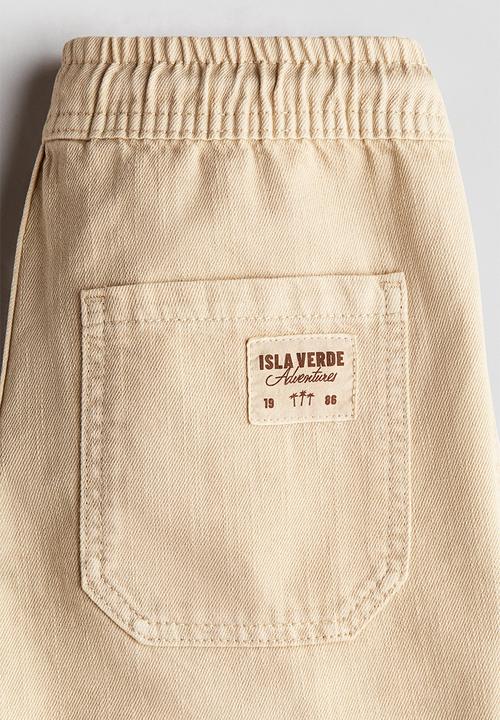 H&M - Cotton shorts - light beige