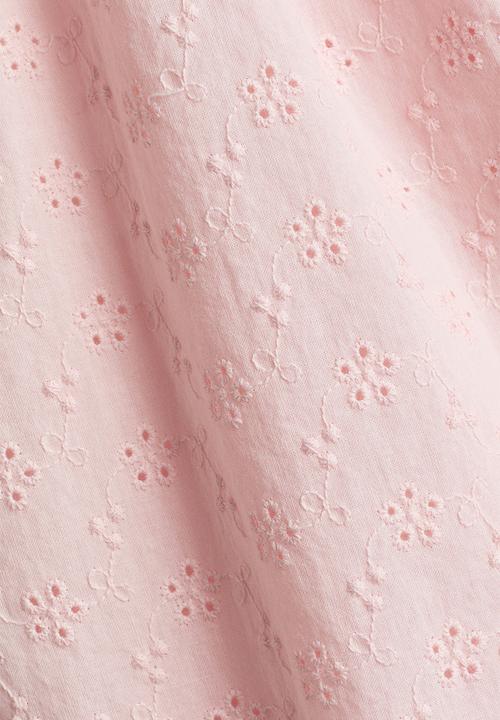 H&M - Flutter-sleeved jumpsuit - light pink