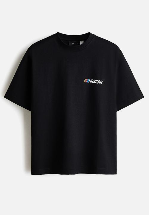 H&M - Oversized fit t-shirt - black/nascar