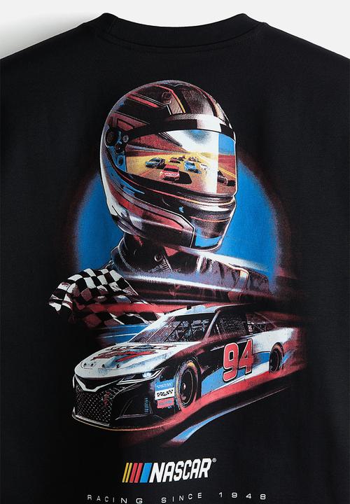 H&M - Oversized fit t-shirt - black/nascar