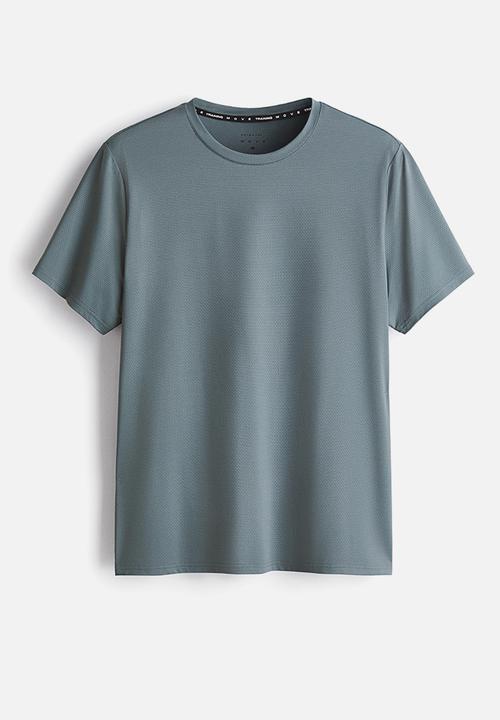 H&M - Mesh sports t-shirt with drymove? - teal