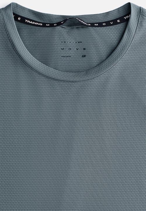 H&M - Mesh sports t-shirt with drymove? - teal