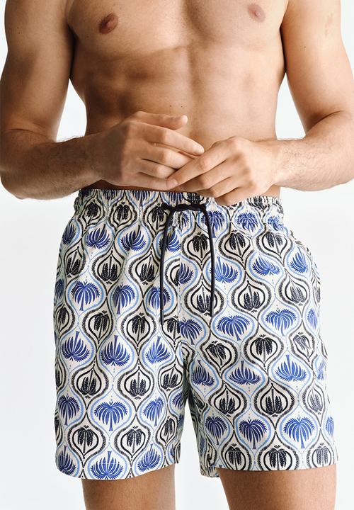 H&M - Patterned swim shorts - white/patterned