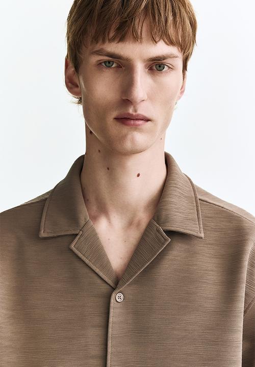 H&M - Loose fit resort shirt - beige