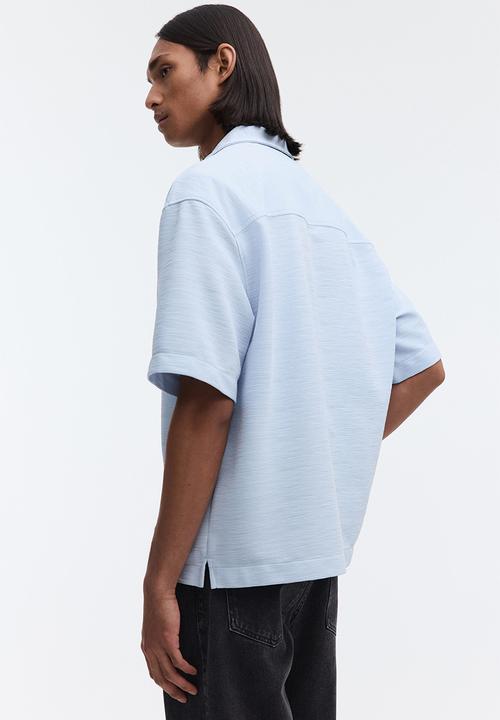 H&M - Loose fit resort shirt - light blue