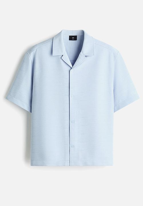 H&M - Loose fit resort shirt - light blue