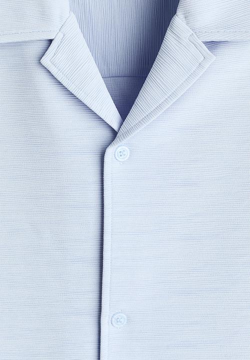 H&M - Loose fit resort shirt - light blue