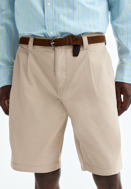 H&M - Relaxed fit cotton chino shorts - beige
